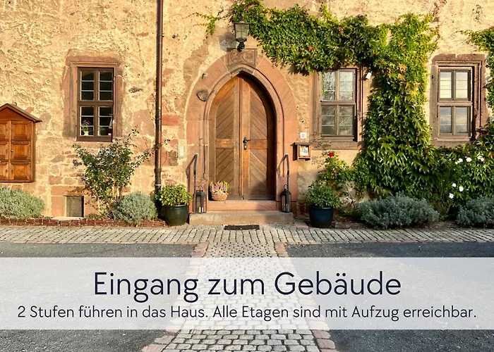 Tuermerstube - In Der Hinterburg - Mit Aufzug, Parkplatz, E-ladestation & Garten - Hunde Willkommen * Schlitz